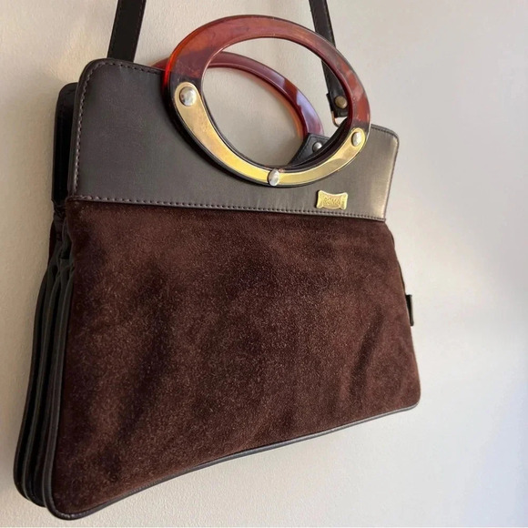 ROMA Vintage Leather Suede Handbag - Picture 3 of 11